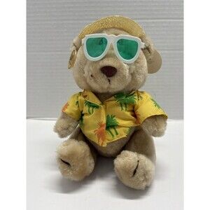 Russ #520 Life's A Beach Bear 9" Plush Stuffed Animal Toy Hawaiian Shirt W/ Tags